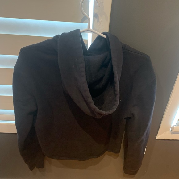 Black Cropped Champion Hoodie - Picture 3 of 3